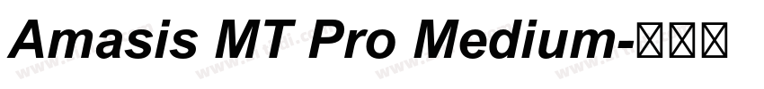 Amasis MT Pro Medium字体转换